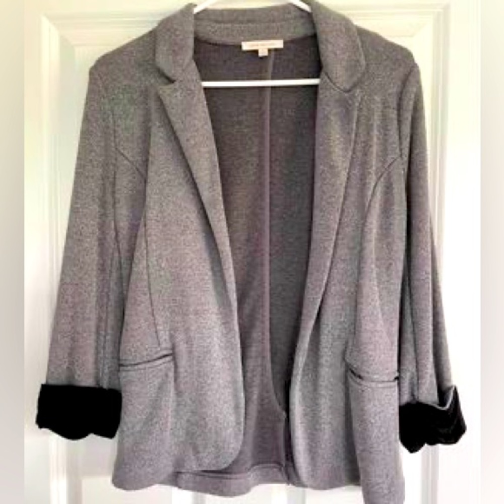 Skies Are Blue Gray Blazer